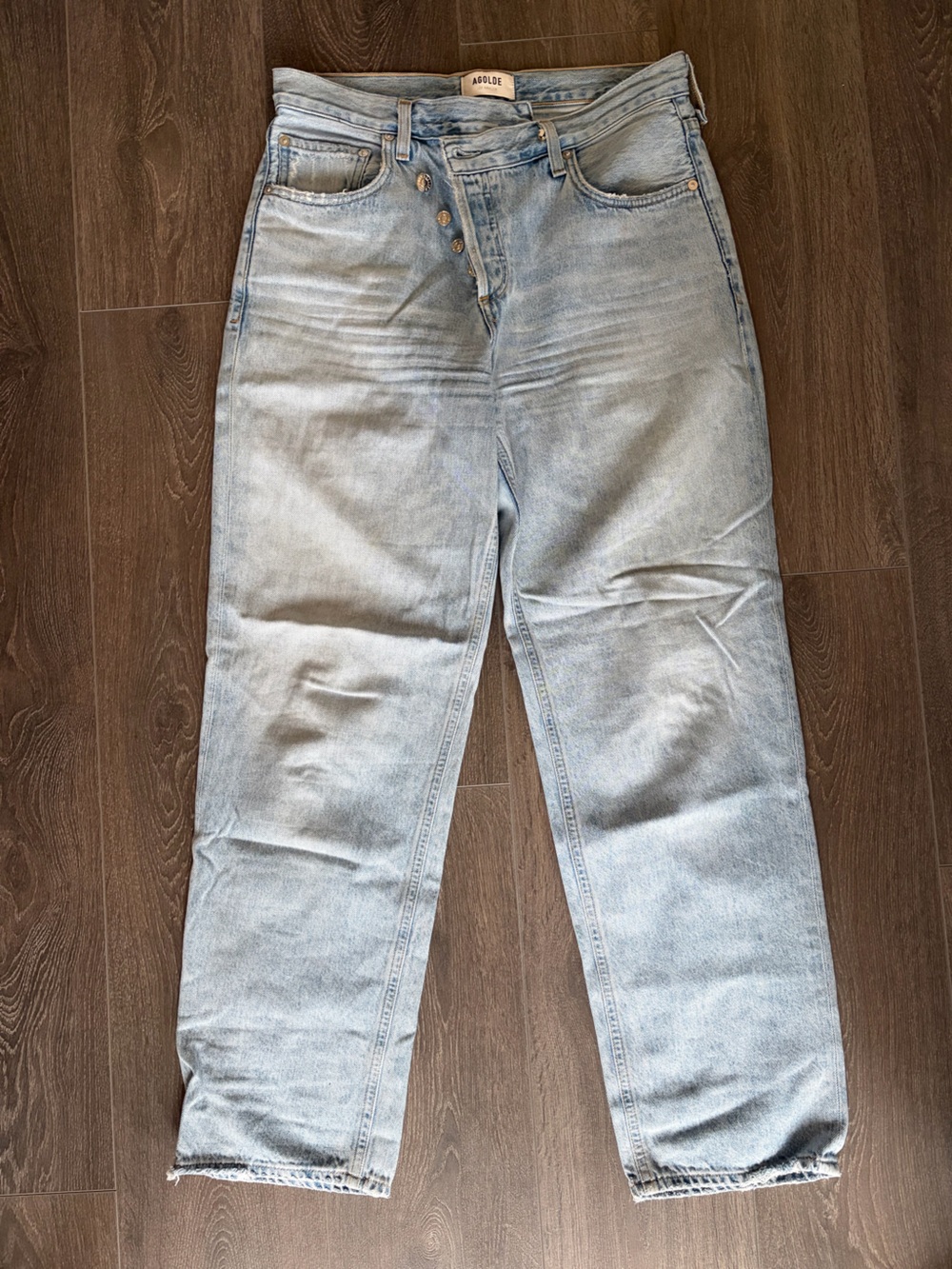 See Discription: Women’s Agolde Criss Cross Jeans Sz 26